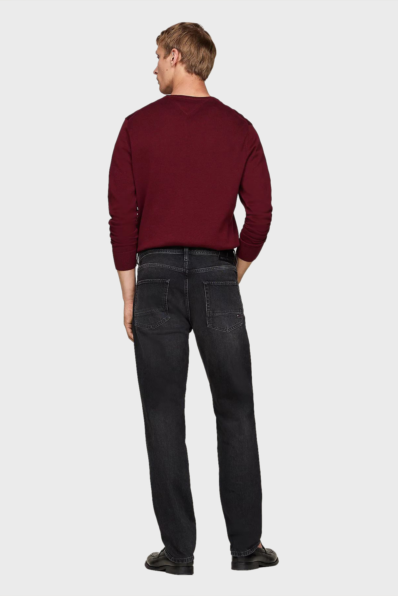 Мужские черные джинсы Denton Faded Black Straight 3