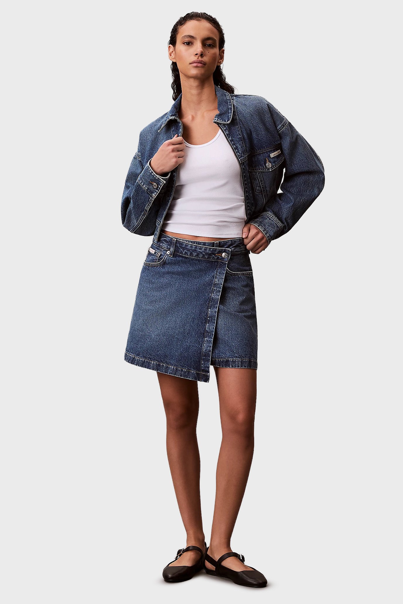 Юбка DENIM MINI WRAP SKIRT COLD SPRIN 2
