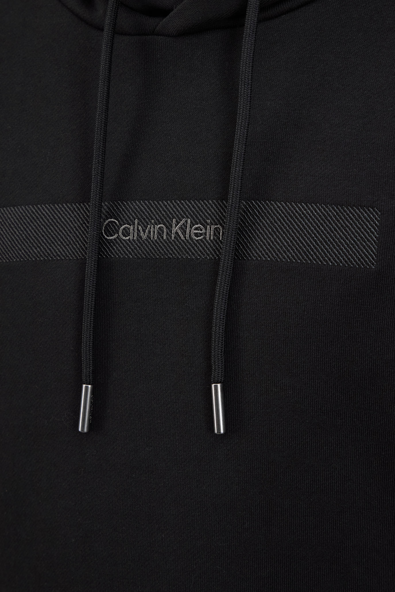 Мужское черное худи STRUCTURED EMBROIDERY Calvin Klein Мужское черное худи STRUCTURED EMBROIDERY 3