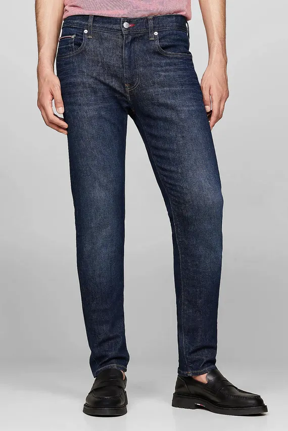Мужские темно-синие джинсы SLIM BLEECKER PSTR BENTON BLUE Tommy Hilfiger