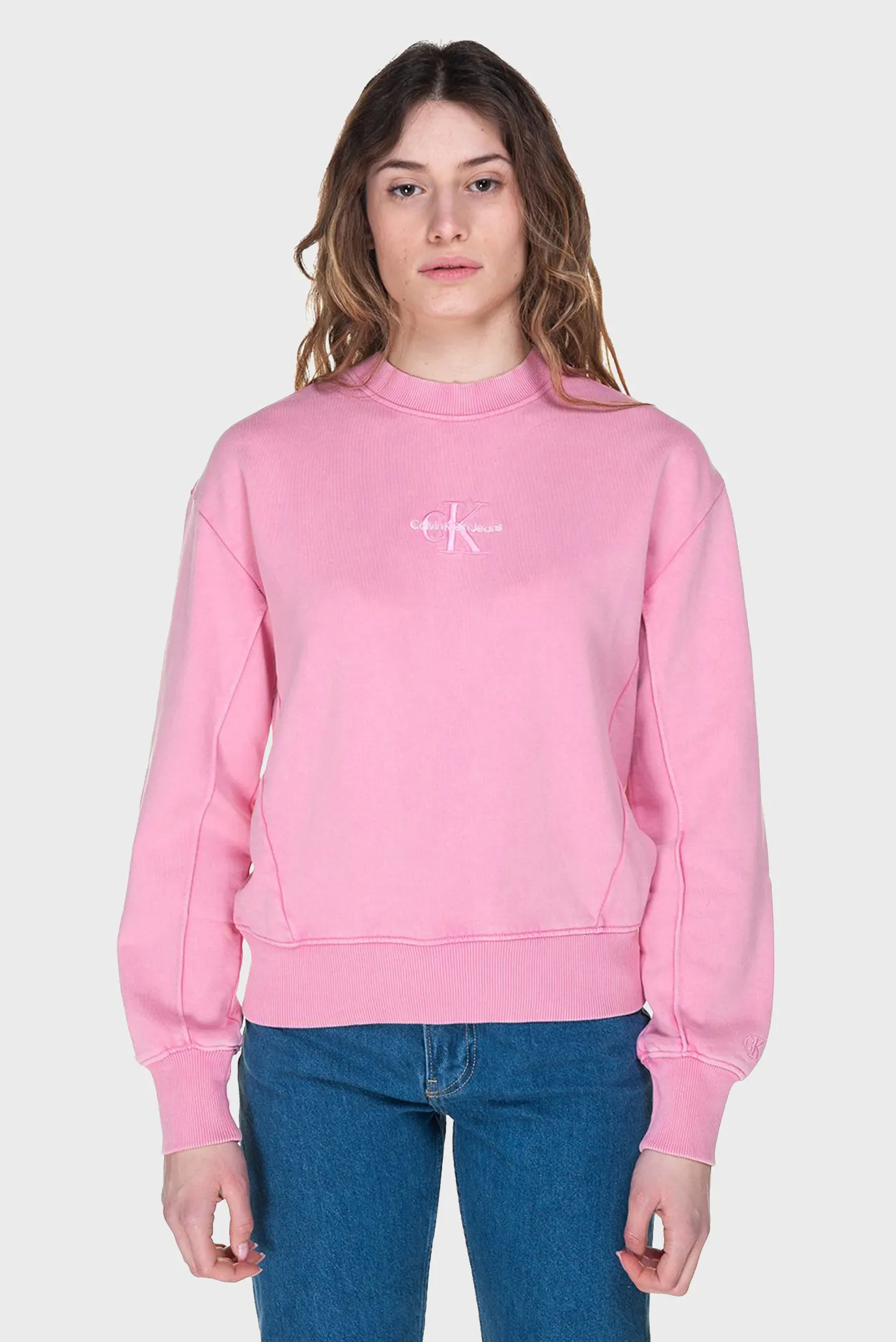Женский розовый свитшот 4
