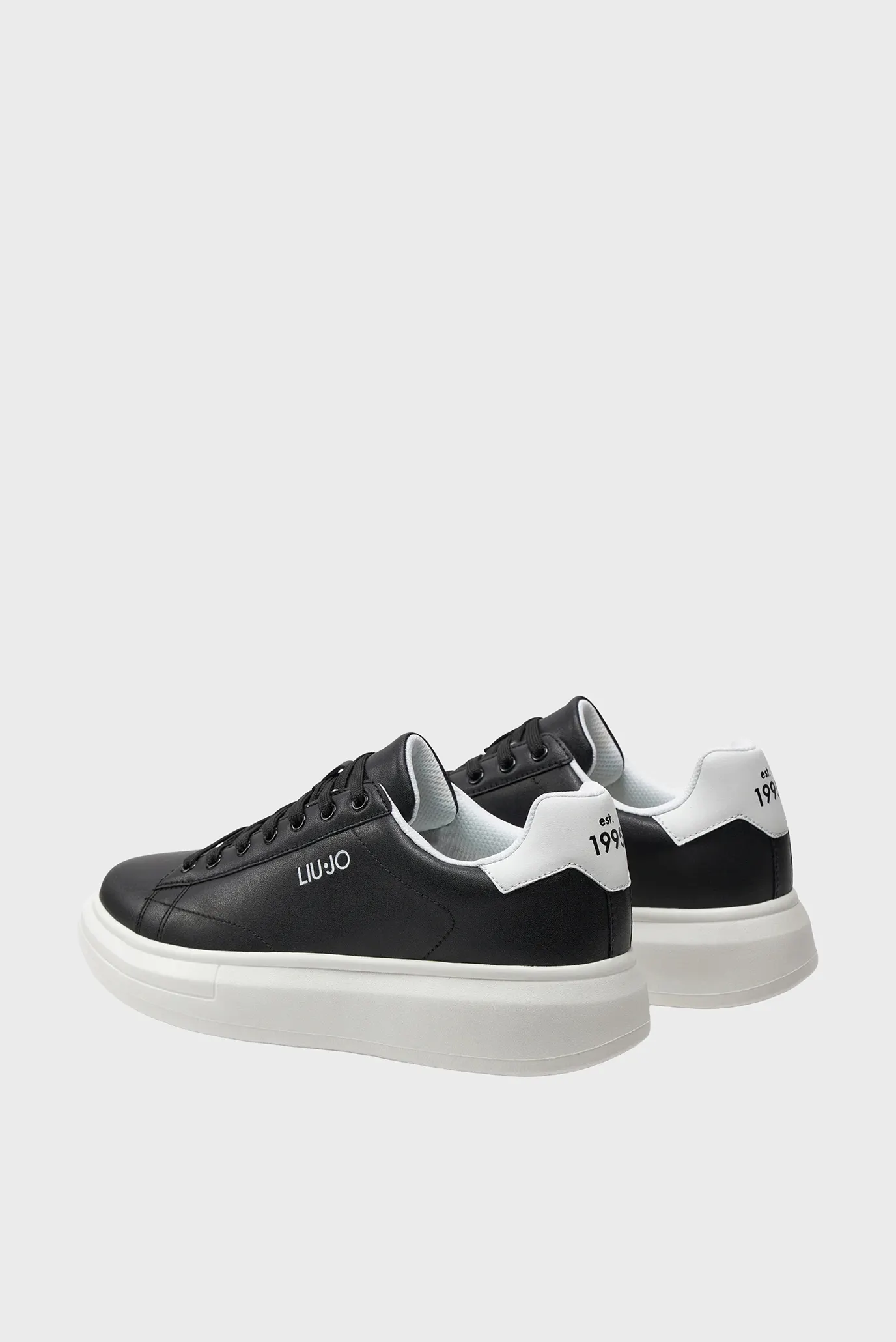 Кроссовки BIG 01 - SNEAKER LEATHER BLACK WHITE 4