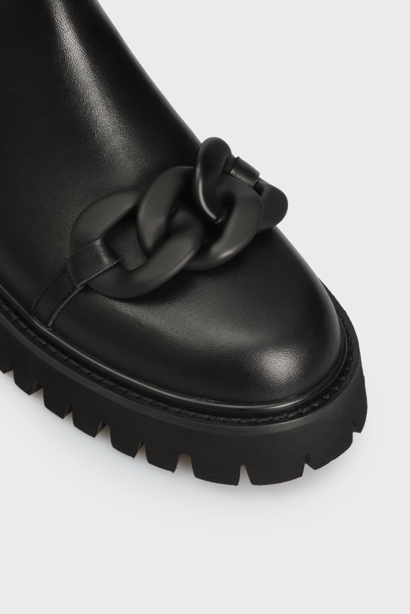 Женские черные кожаные сапоги Holt 4