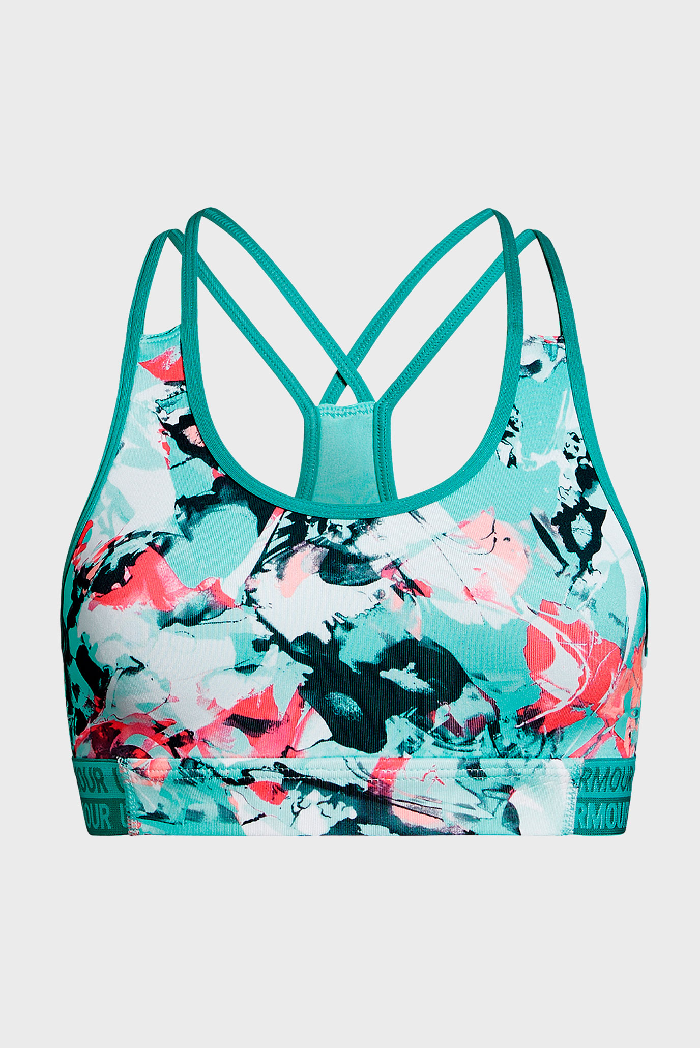 Детский бирюзовый спортивный топ Armour HeatGear Novelty Bra 3