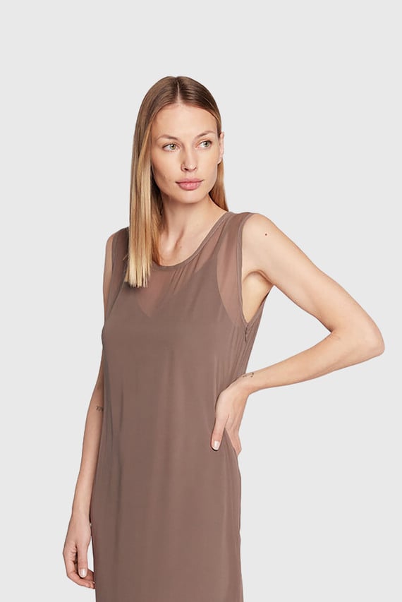 Платье SILK ORGANZA LAYERED SLIP DRESS