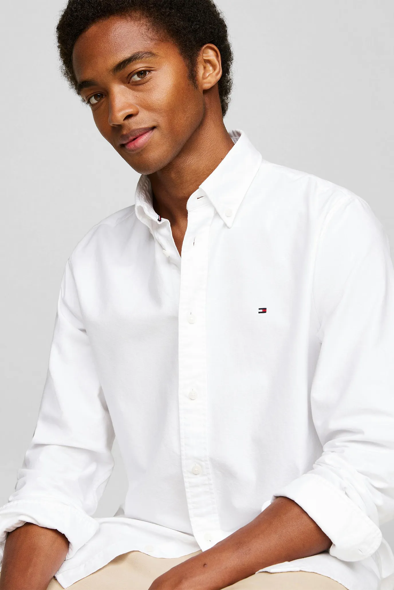 Мужская белая рубашка SOLID HERITAGE OXFORD RF 3