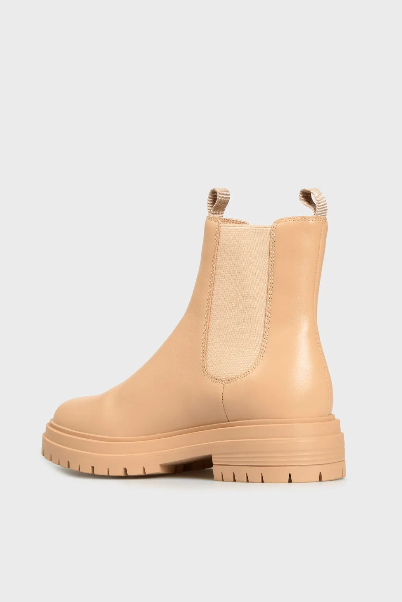 Женские бежевые кожаные челси Kenshi 4