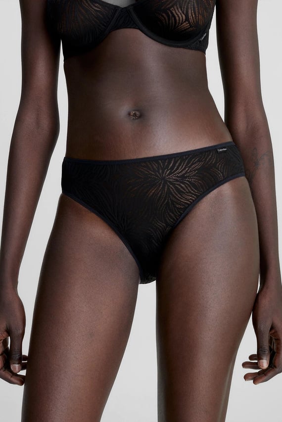 Женские черные трусики