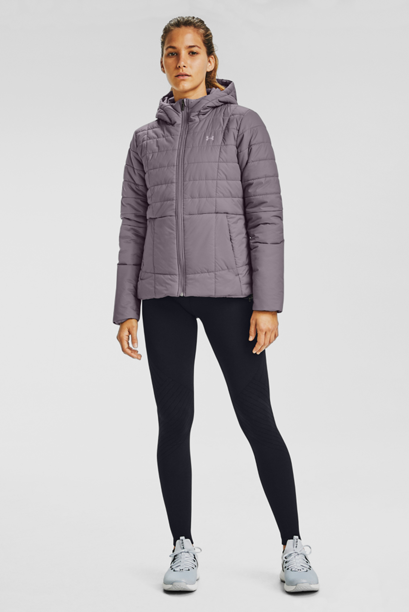 Женская сиреневая куртка UA Armour Insulated Hded Jkt 2