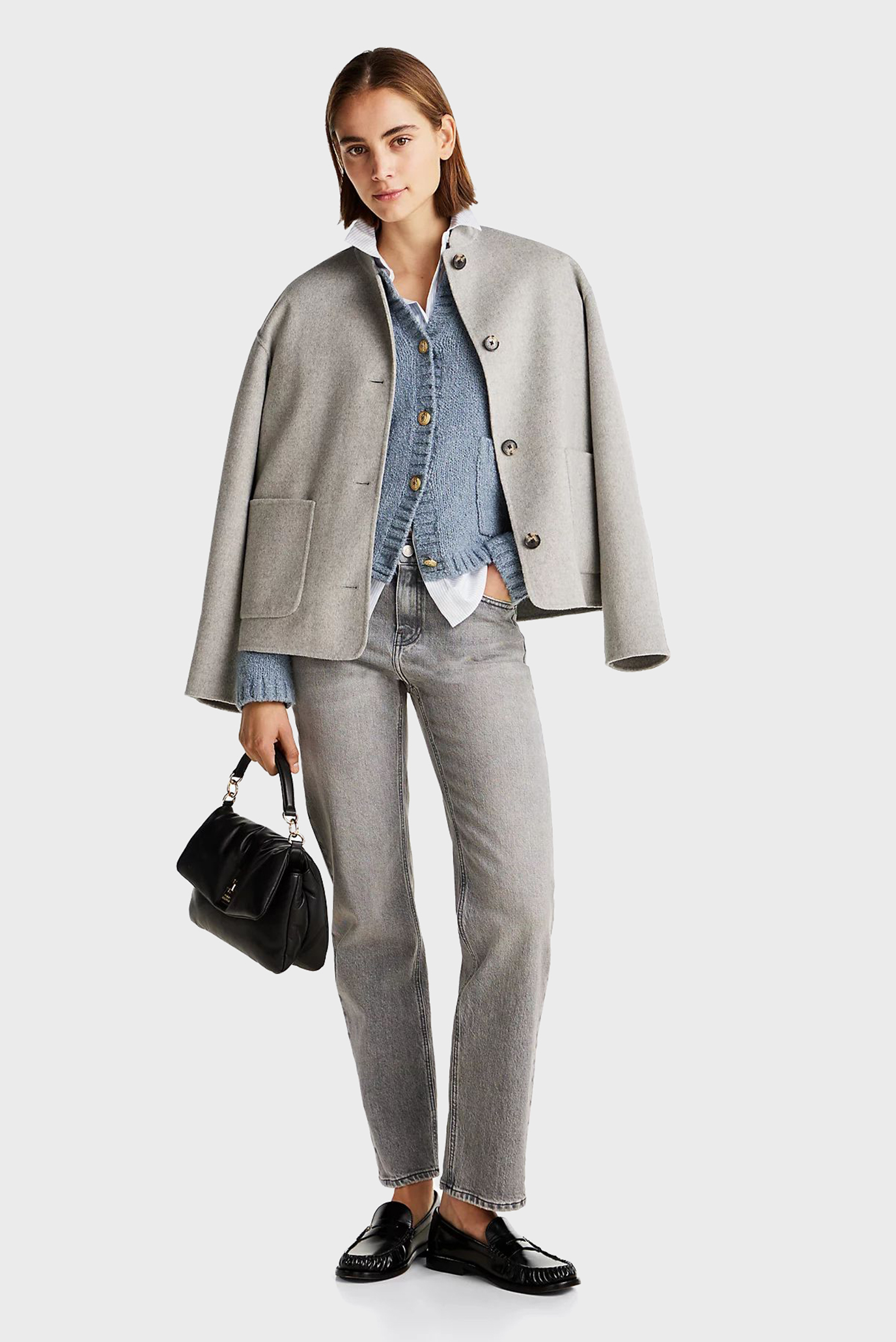 Женские серые джинсы CLASSIC STRAIGHT RW NOE 5