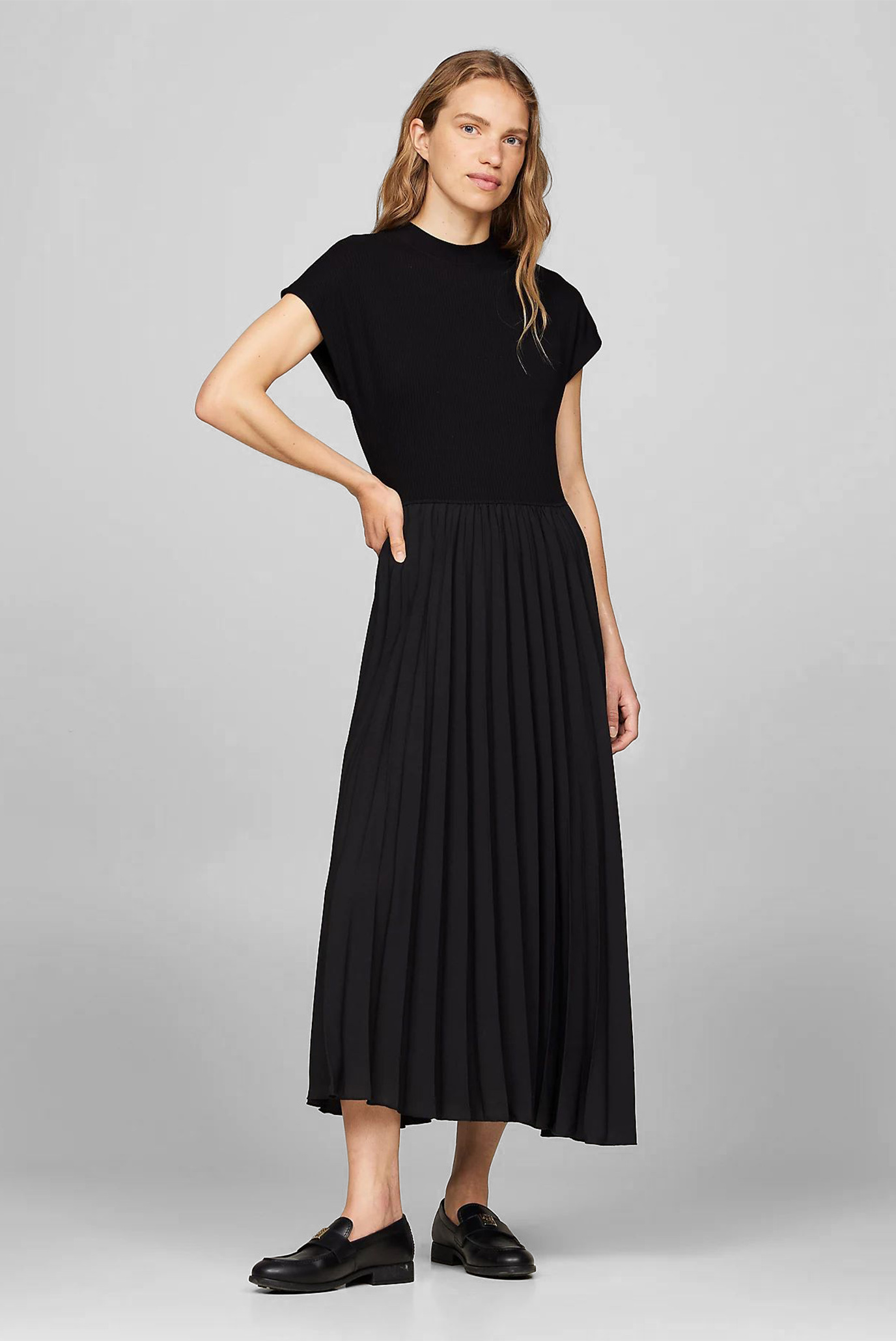 Платье/5X2 RIB MK-NK PLEAT MIDI DRS SS 1