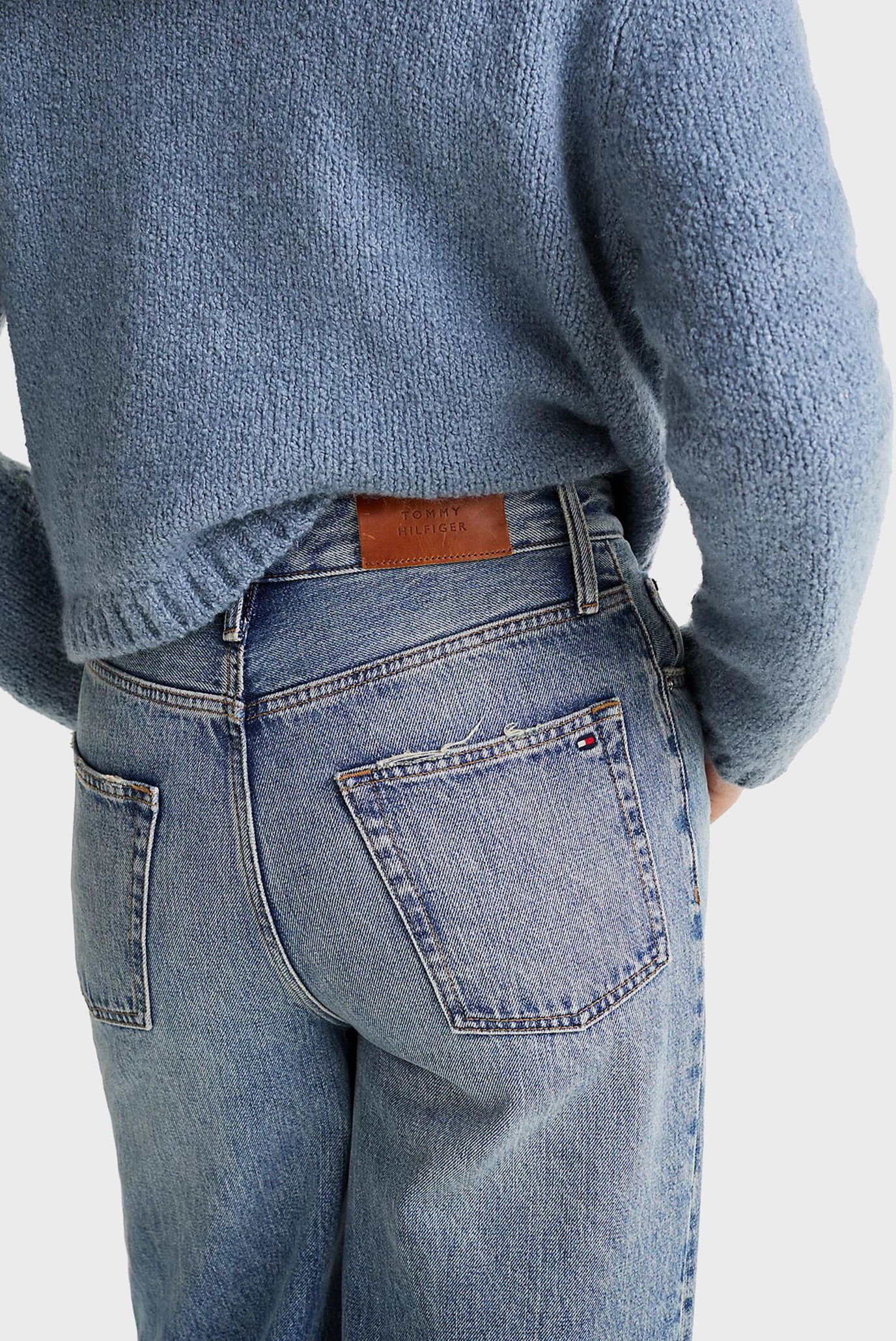 Женские голубые джинсы WIDE LEG HW SAM 4