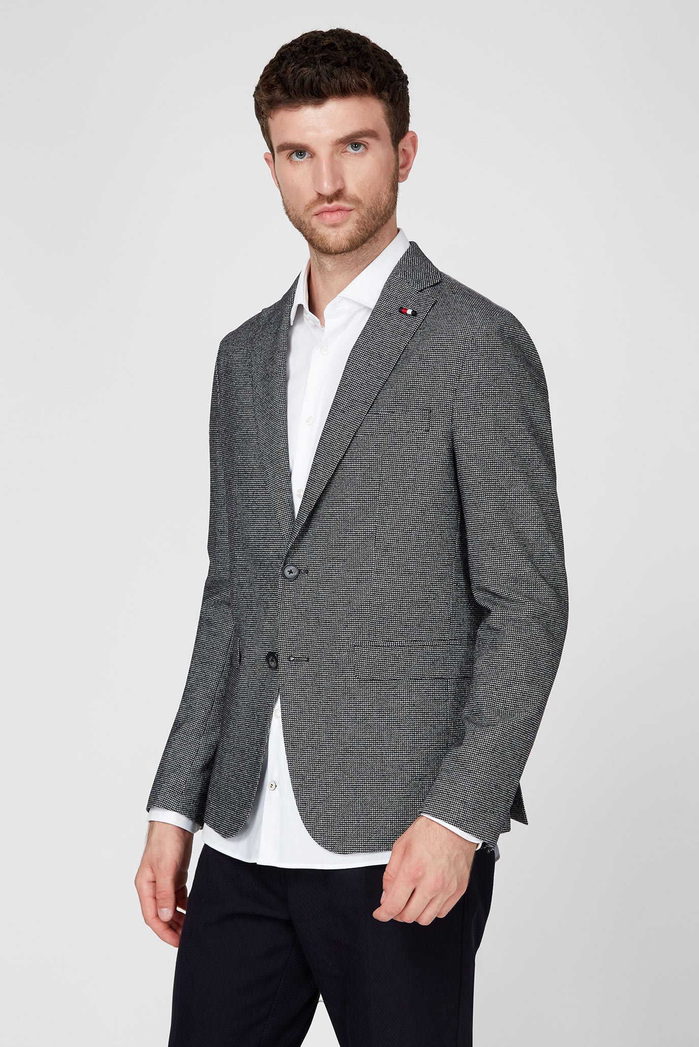 Мужской серый пиджак FKS SLIM FIT LAPEL 3