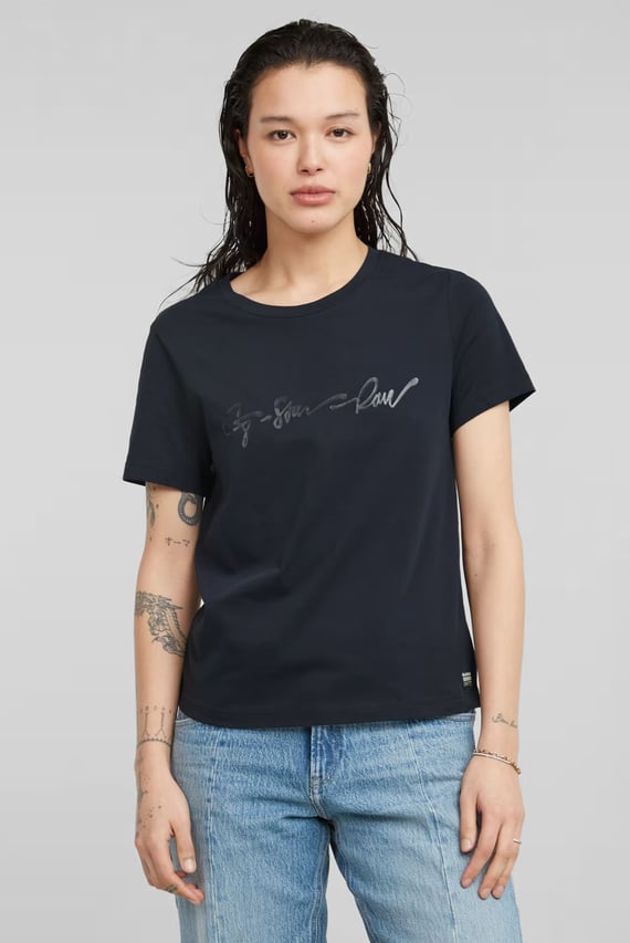 Футболка G-script shiny r t wmn