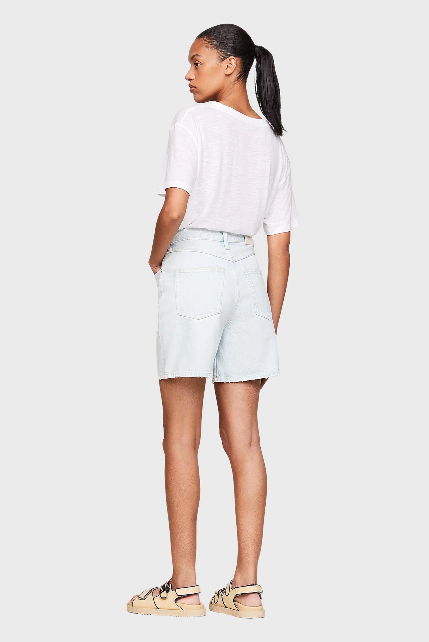 Женские голубые шорты DNM STRAIGHT SHORT HW LOLA 2