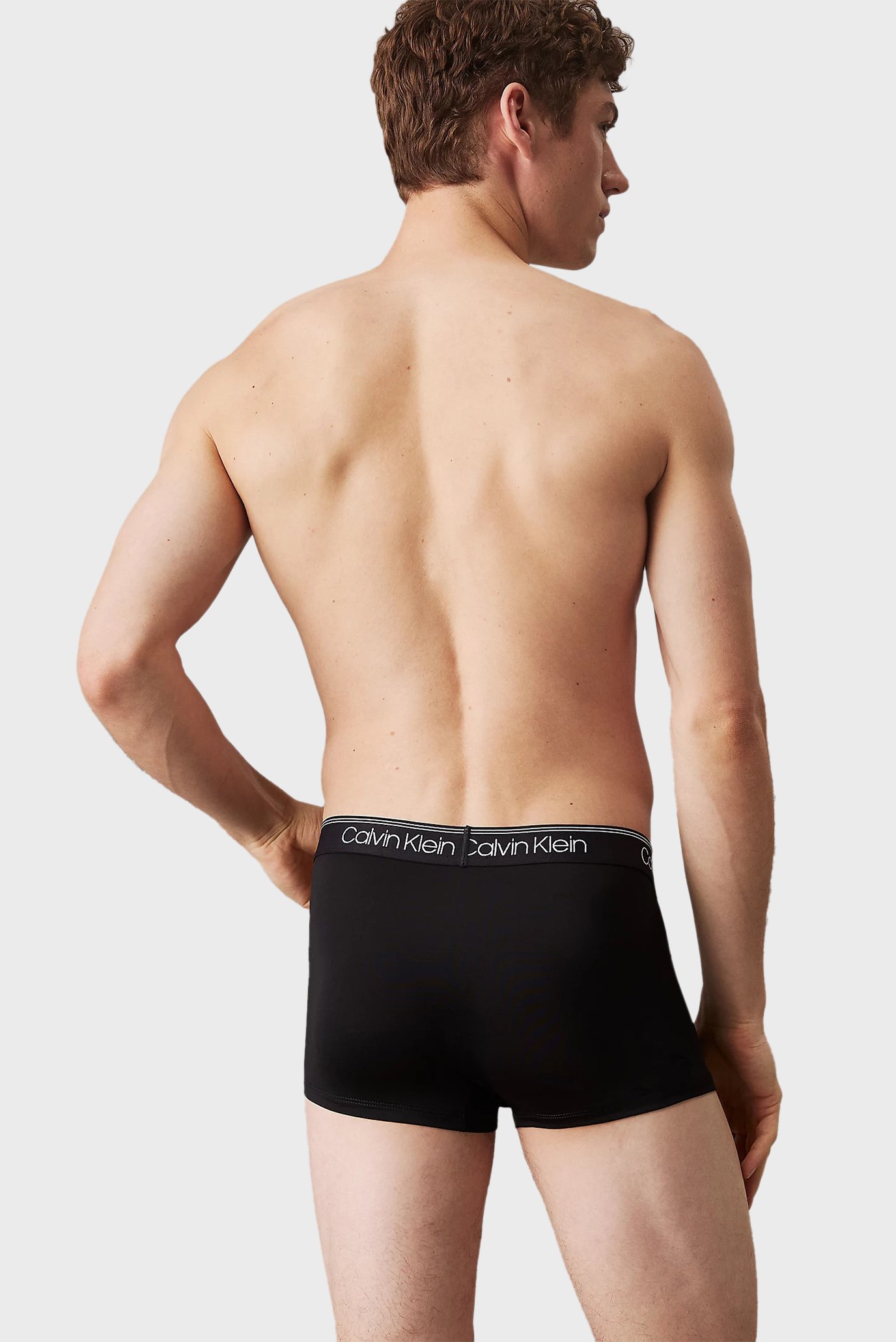 Мужские черные боксеры (3 шт) LOW RISE TRUNK 6