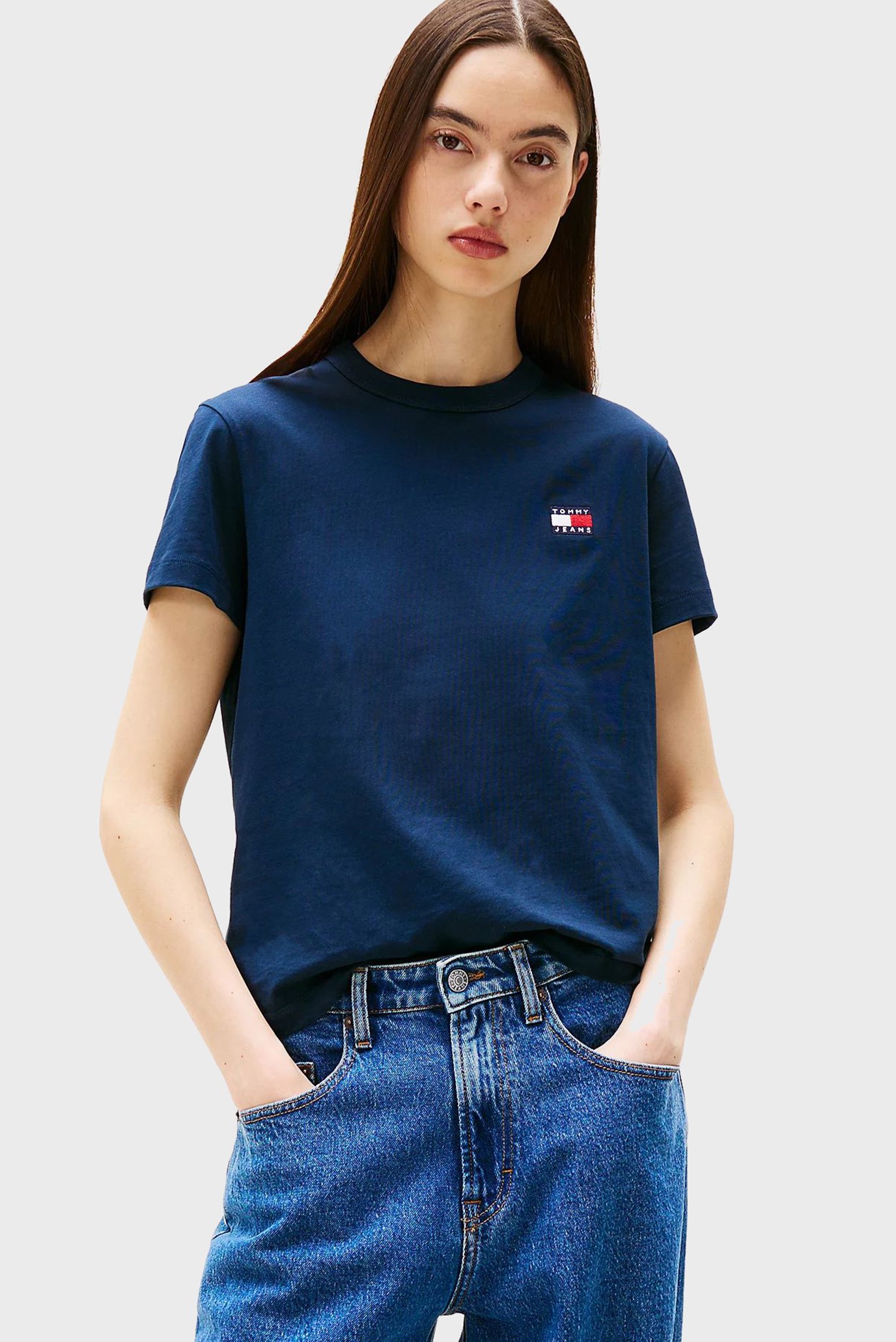 Футболка TJW  REG MELANGE BADGE TEE 1