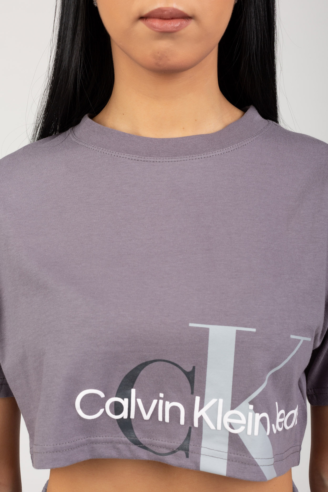 Футболка TWO TONE MONOGRAM CROPPED TEE Calvin Klein Jeans Футболка TWO TONE MONOGRAM CROPPED TEE 4