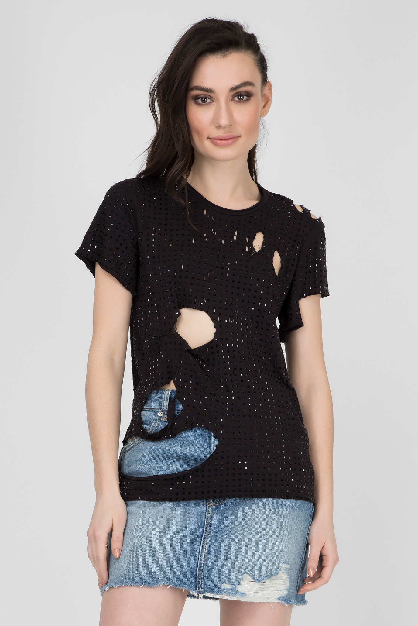 Женский черный топ T-RATY 6