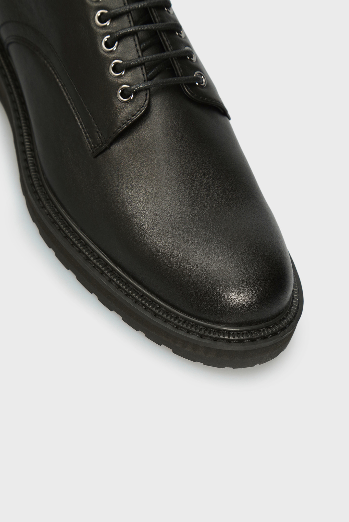 Мужские черные кожаные дерби Paco 5