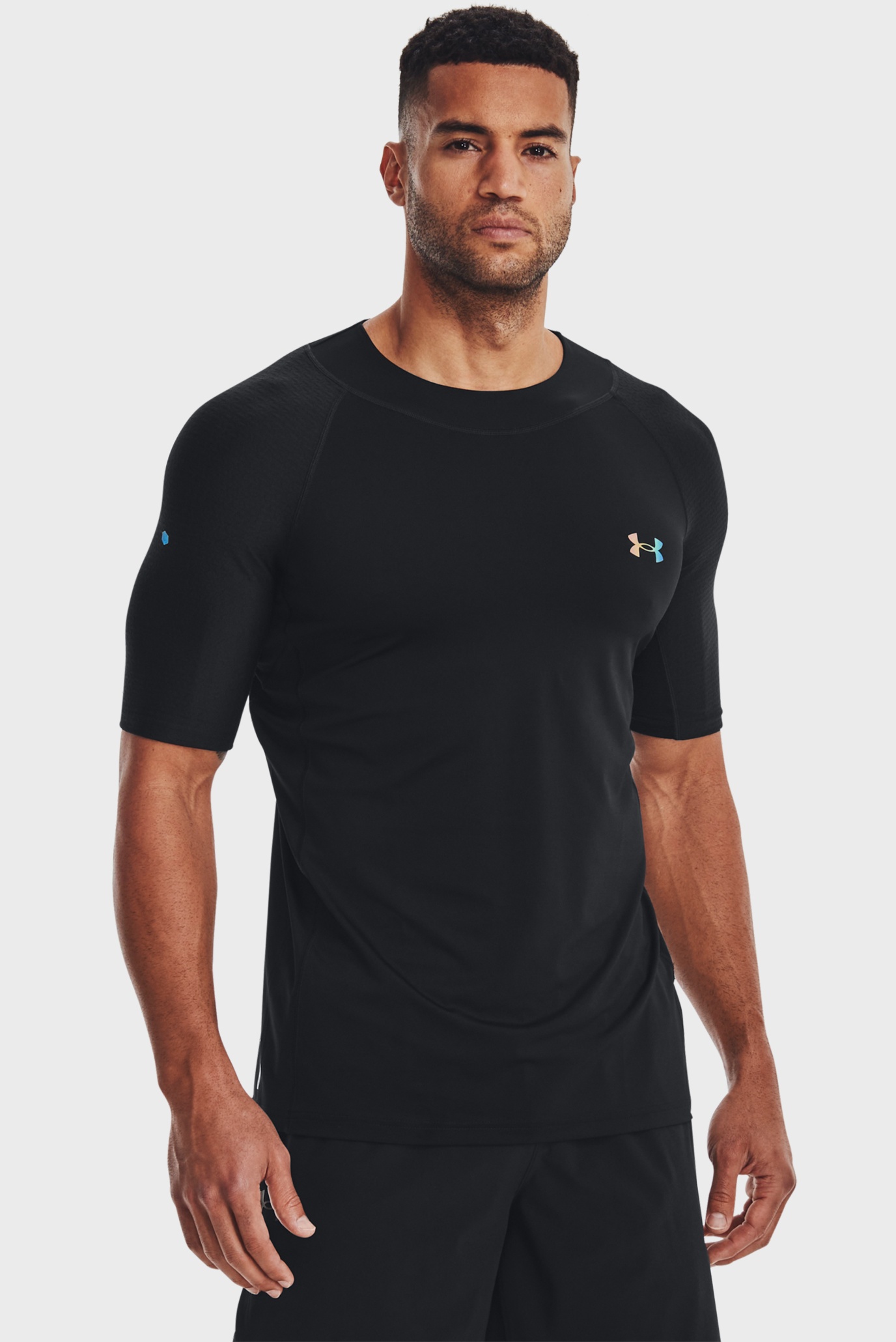 Мужская черная футболка UA SmartForm Rush SS 1