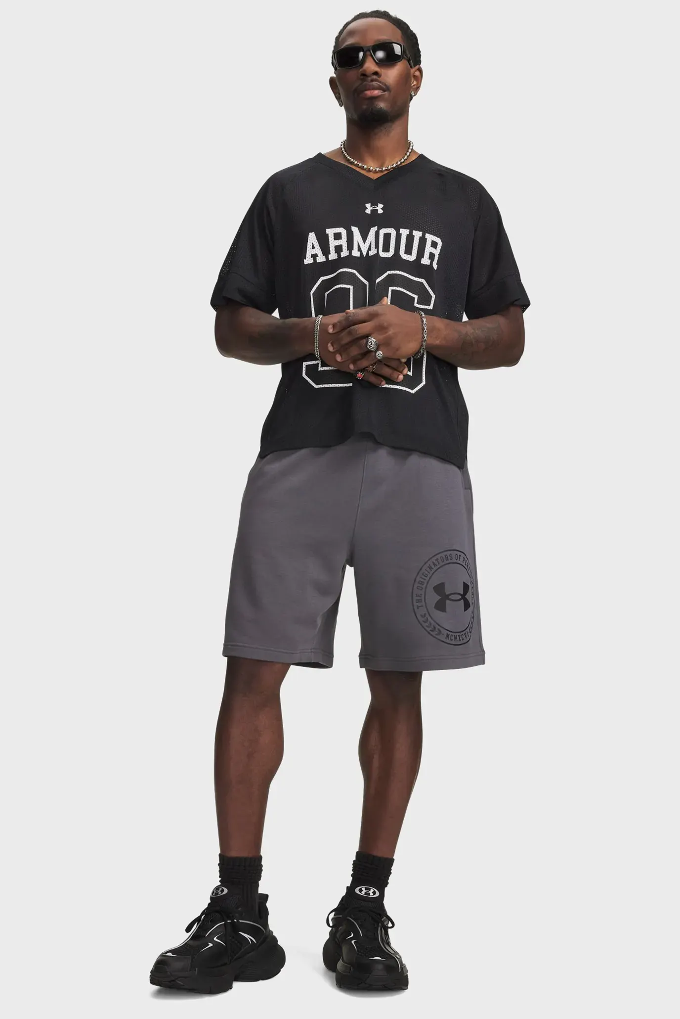 Шорты UA Rival LW Graphic Shorts-GRY 4