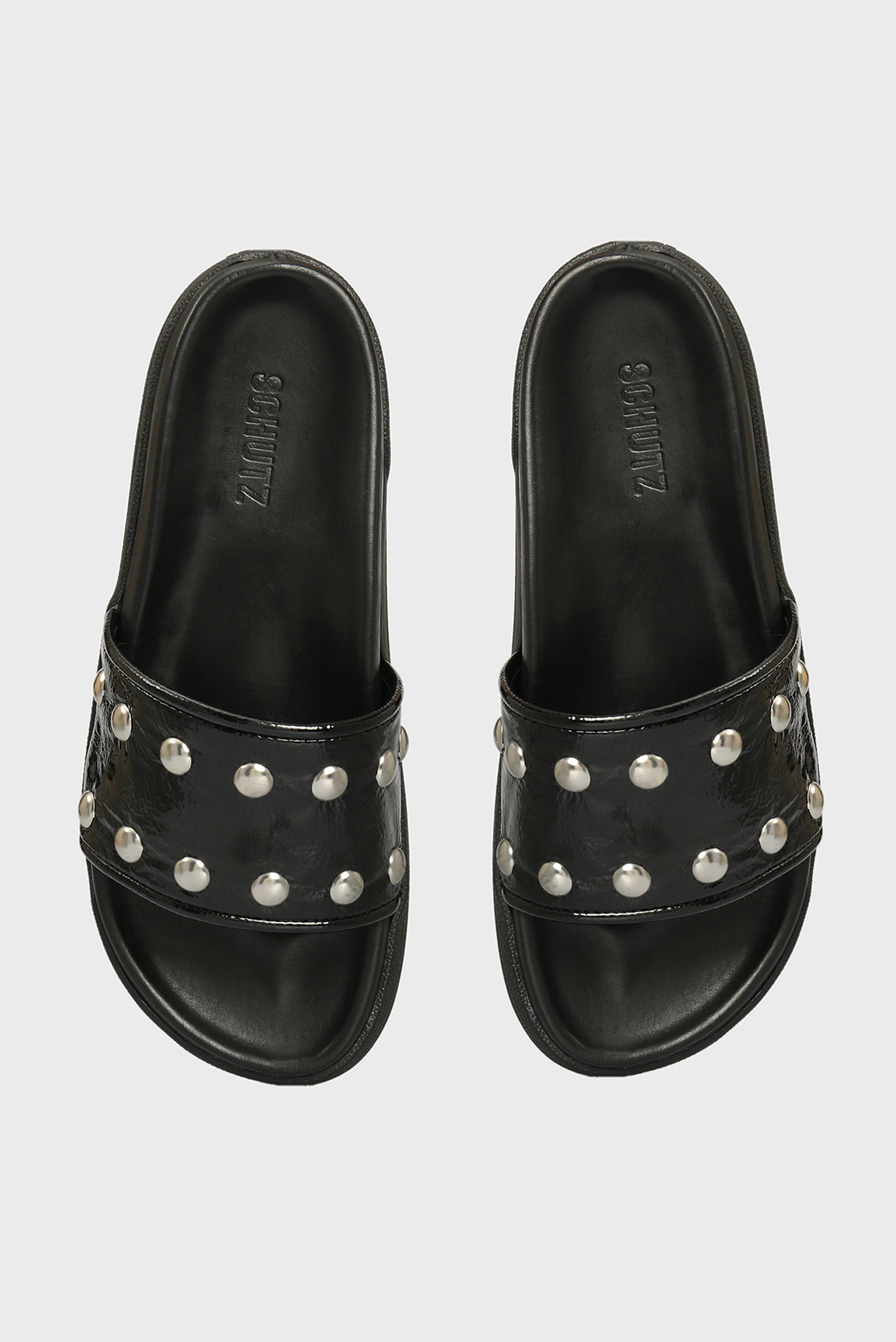 Женские черные слайдеры 4