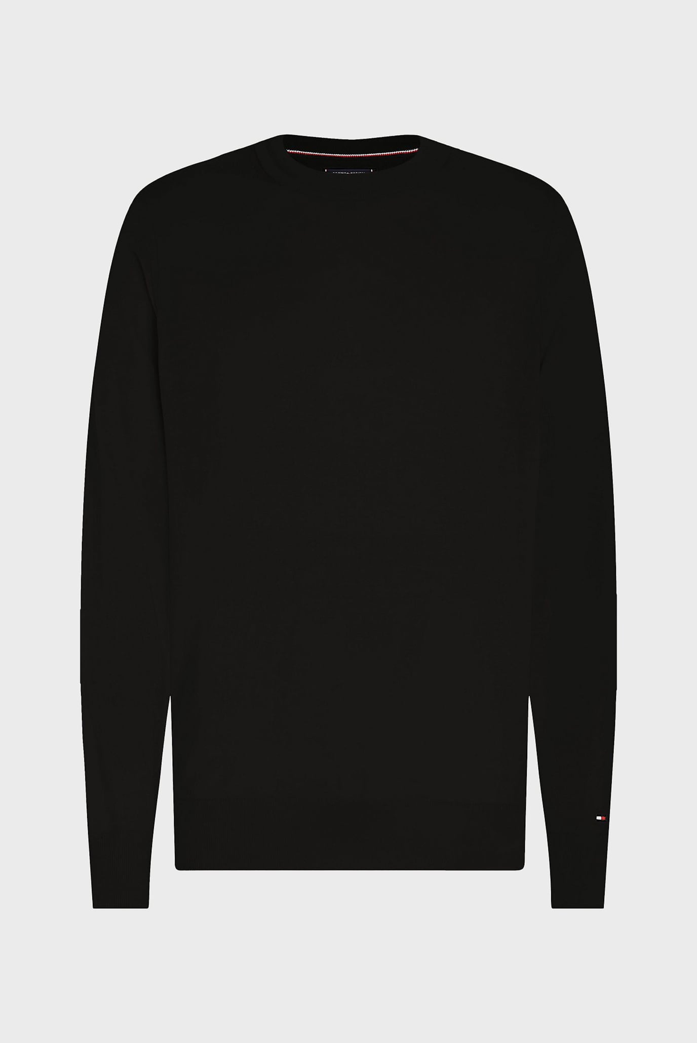 Мужской черный шерстяной джемпер FINE GAUGE MERINO CREW NK 5