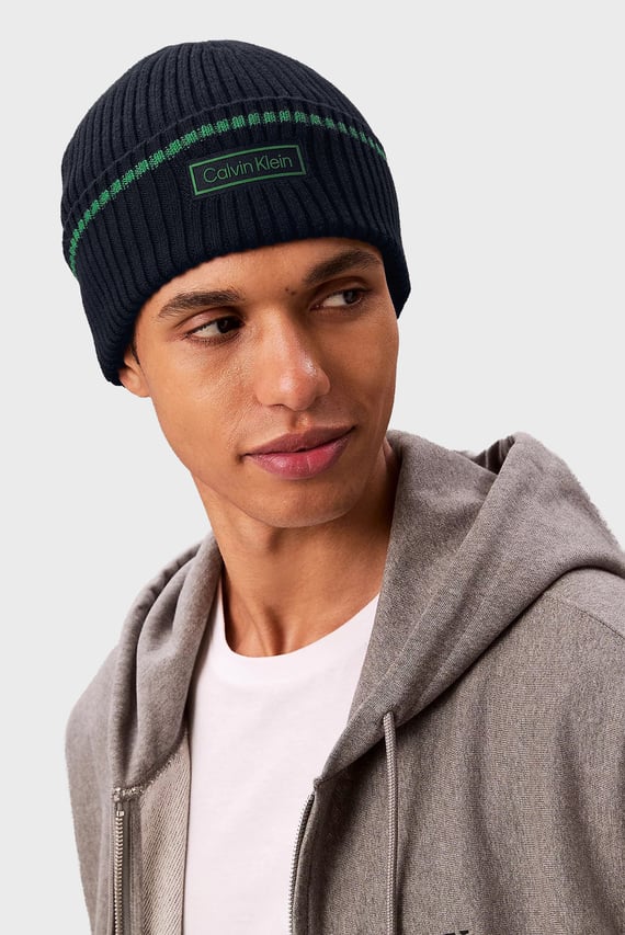 Шапка PATCH RIB COTTON TIPPING BEANIE