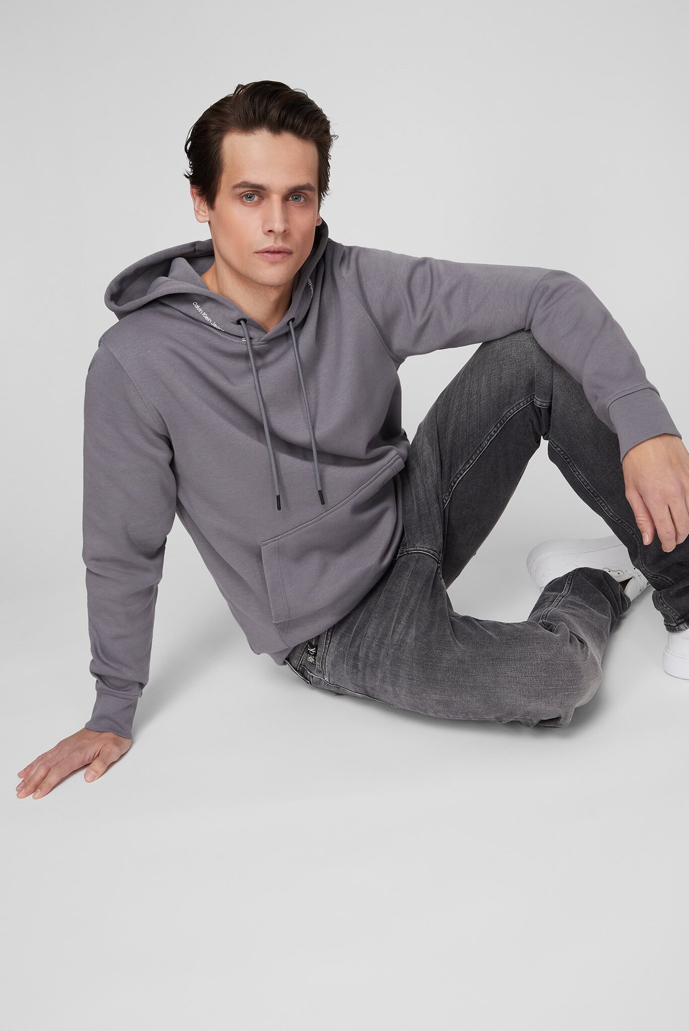 Мужское серое худи 2