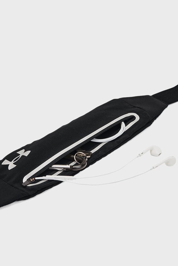 Черная поясная сумка UA Flex Speedpocket Run Belt
