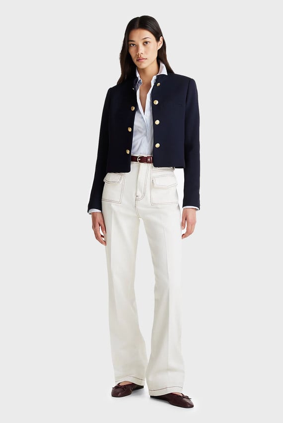 Женский темно-синий жакет PUNTO SHORT SB BLAZER JACKET