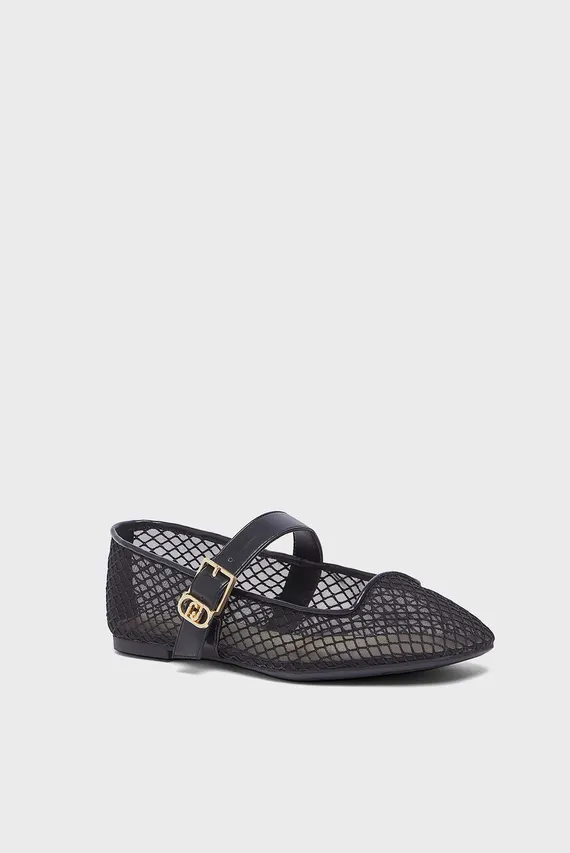 Балетки BRIGITTE 15 - BALLERINA NET BLACK LIU JO