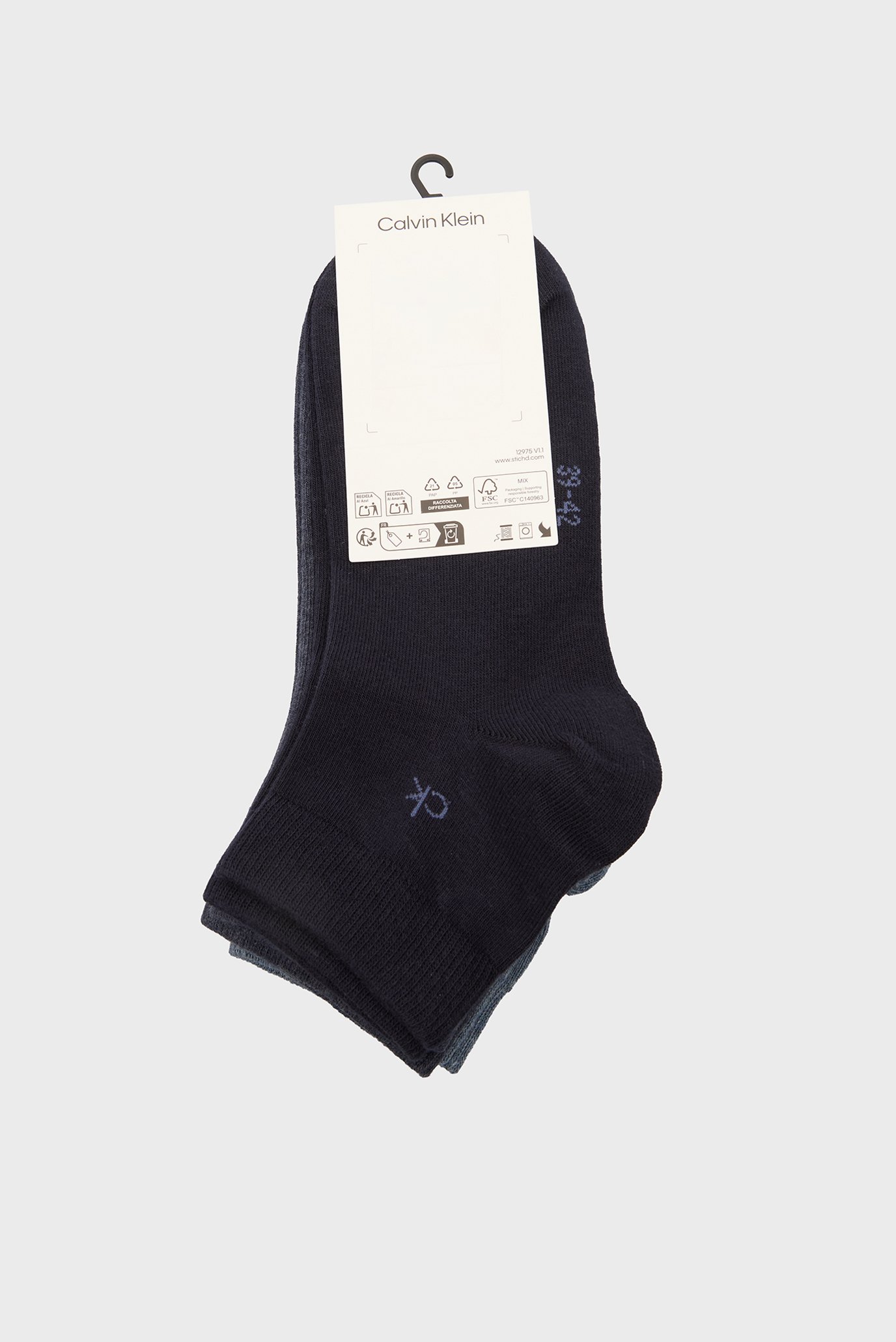 Носки CK MEN QUARTER 3PCalvin Klein Носки CK MEN QUARTER 3P 3