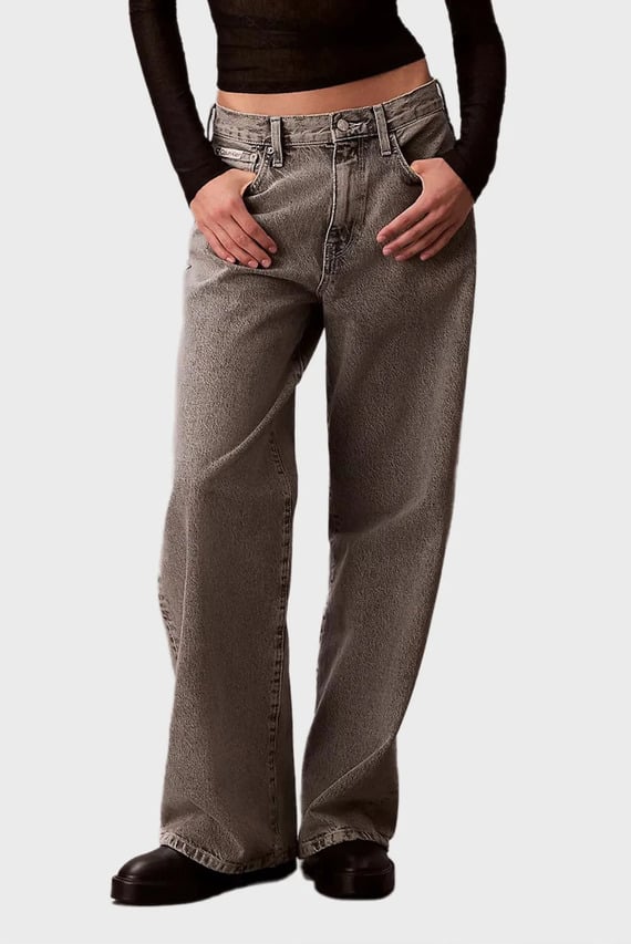 Джинсы THE WIDE LEG GREY STERLING Calvin Klein Jeans