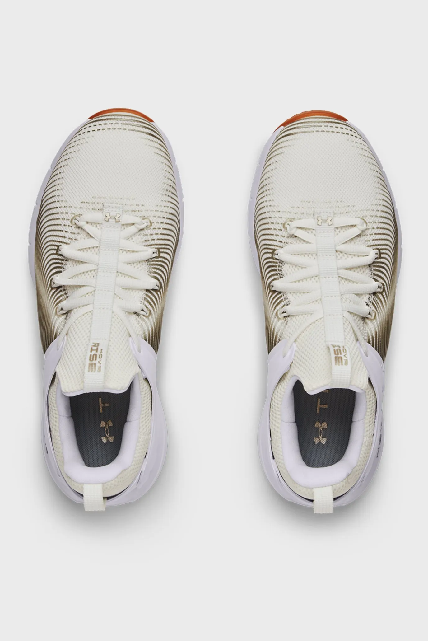 Женские бежевые кроссовки UA W HOVR Rise 2-WHT 3