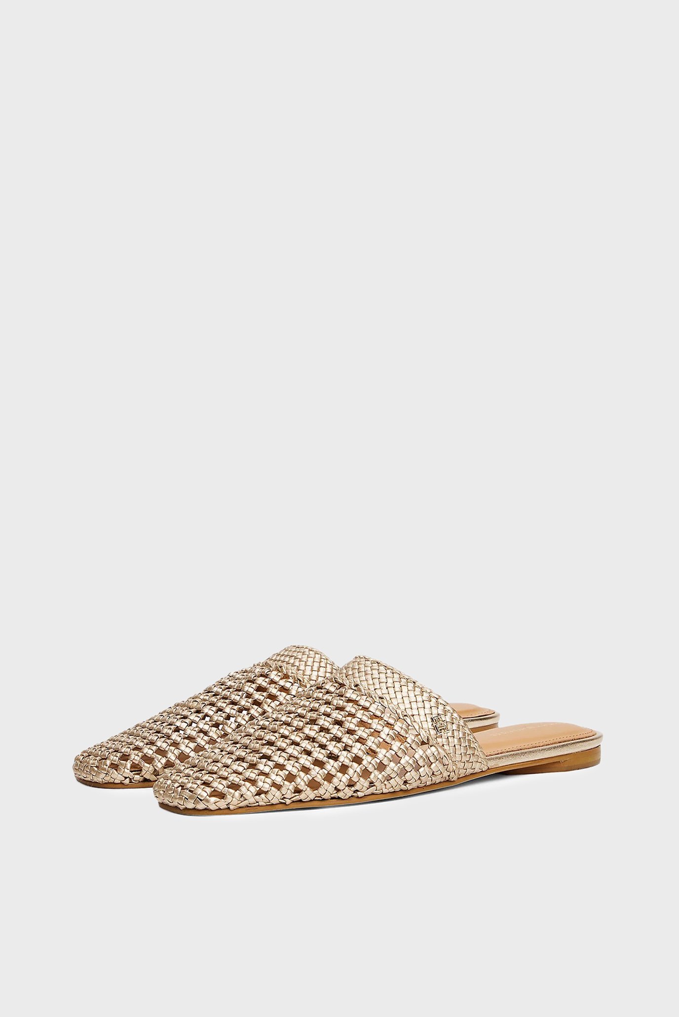 Сандалии CROCHET METALLIC LEATHER MULE 2