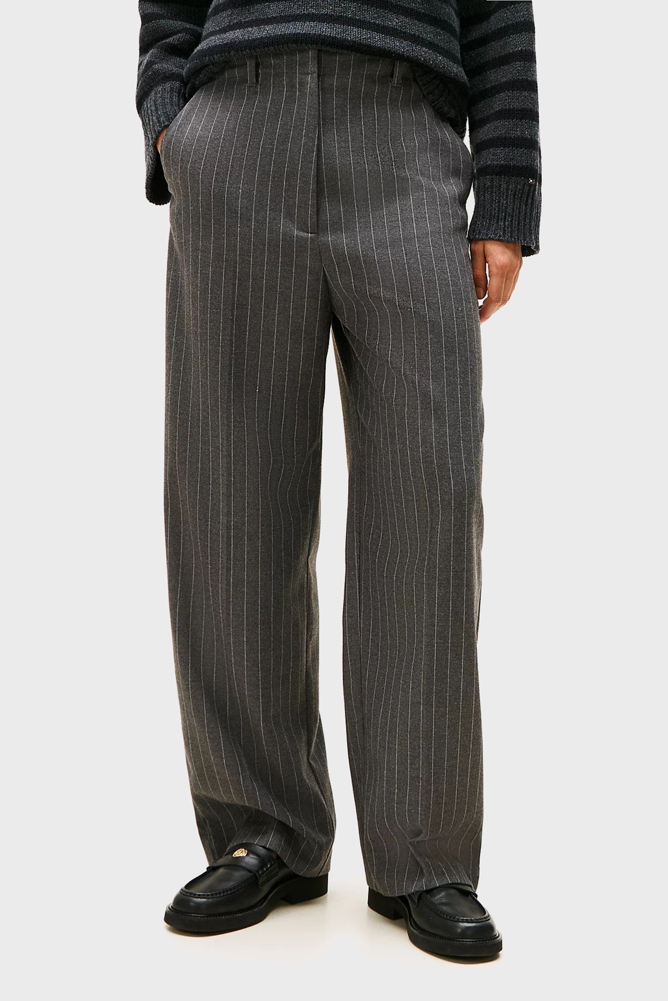 Брюки PINSTRIPE LOOSE STRAIGHT PANT 1