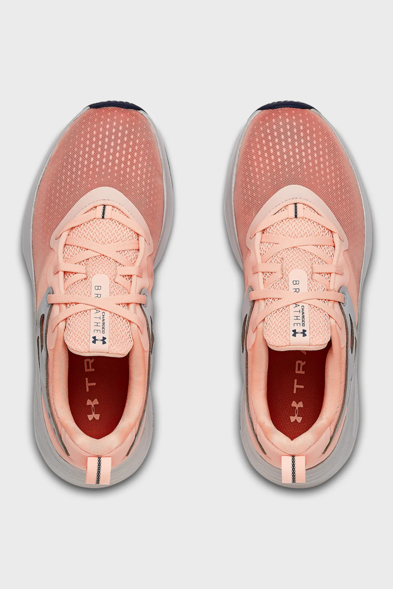 Женские коралловые кроссовки UA W Charged Breathe TR 2-ORG 7