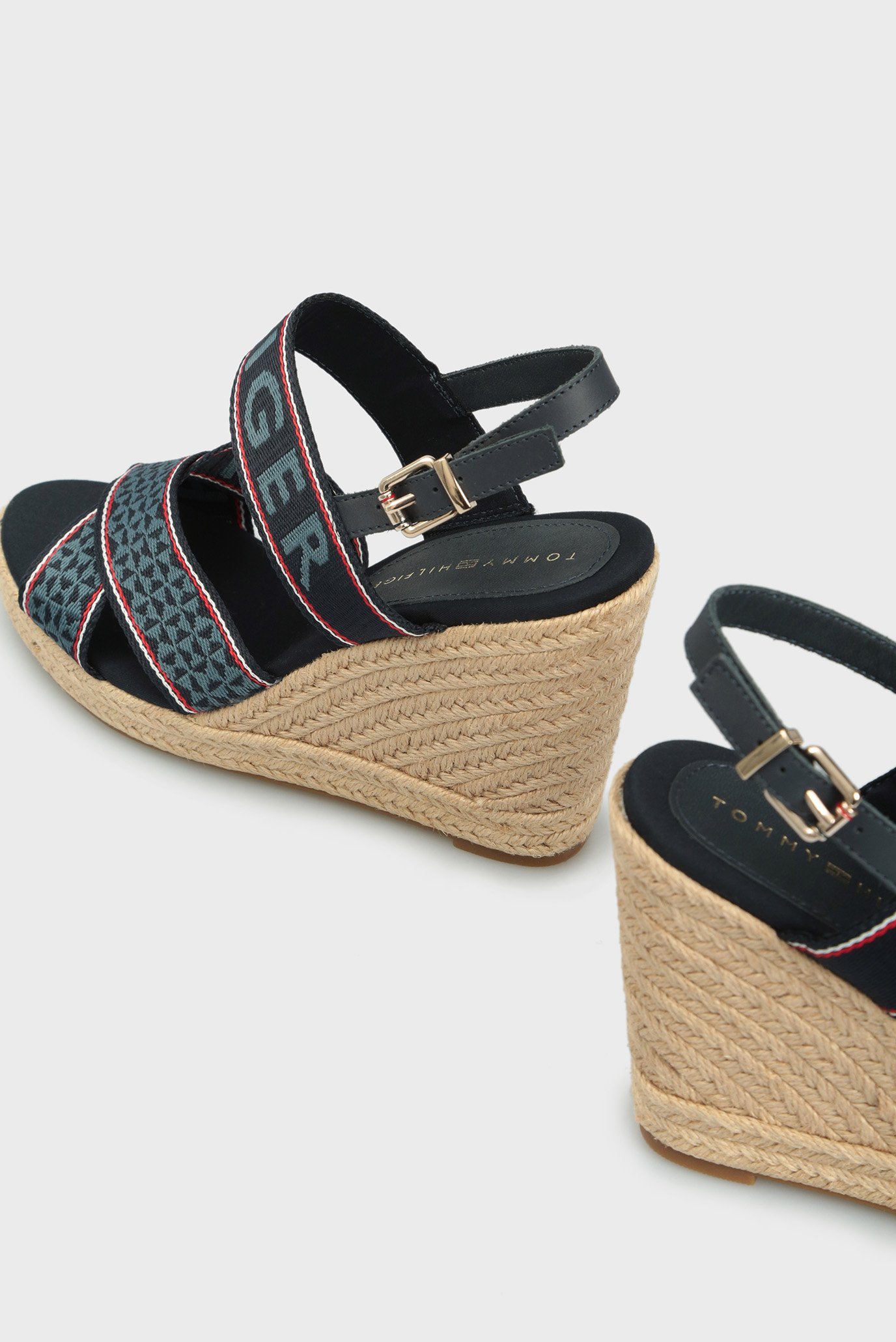 Женские синие босоножки TOMMY WEBBING HIGH WEDGETommy Hilfiger Женские синие босоножки TOMMY WEBBING HIGH WEDGE 8