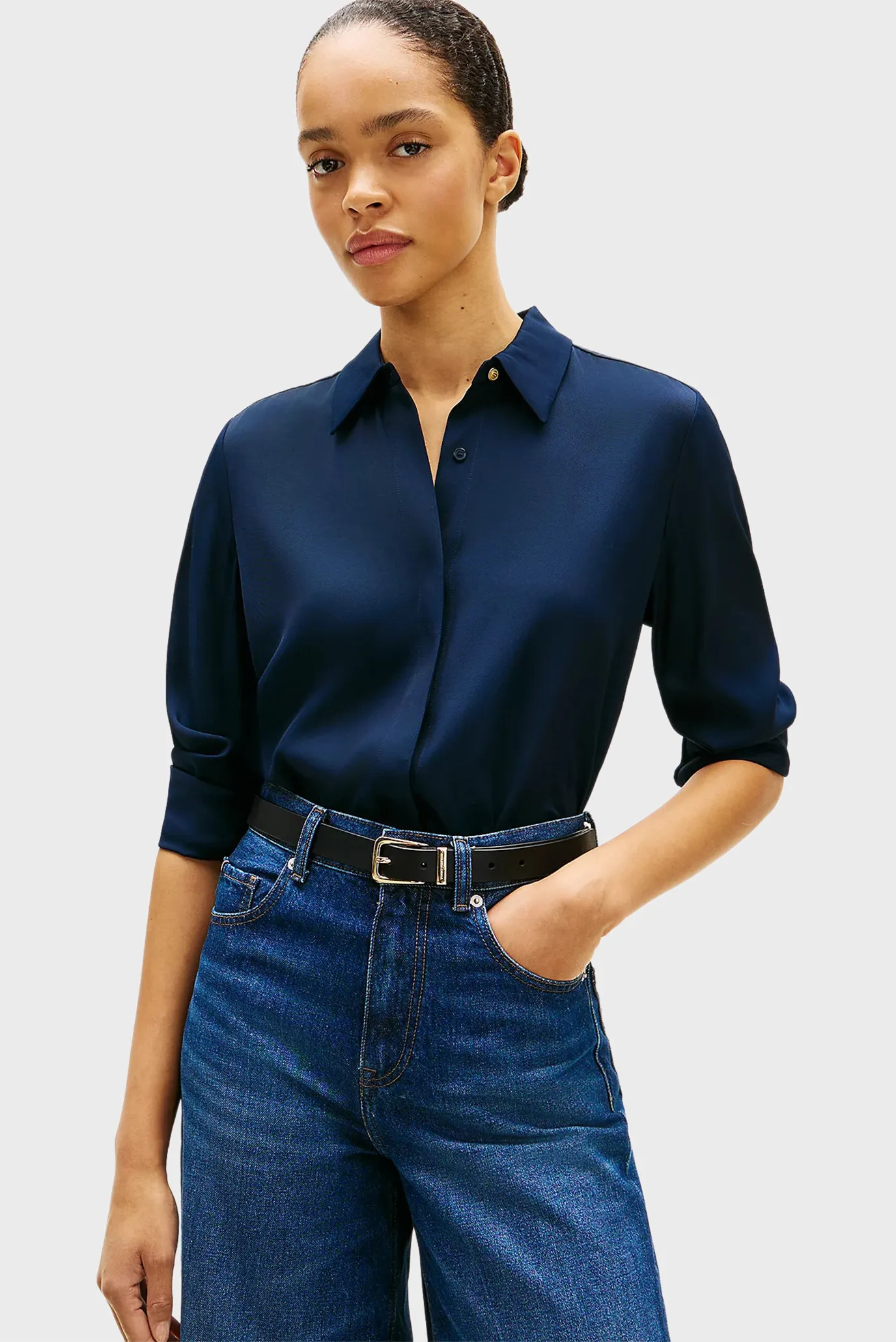 Блузка VIS TWILL BUTTON UP SHIRT 1