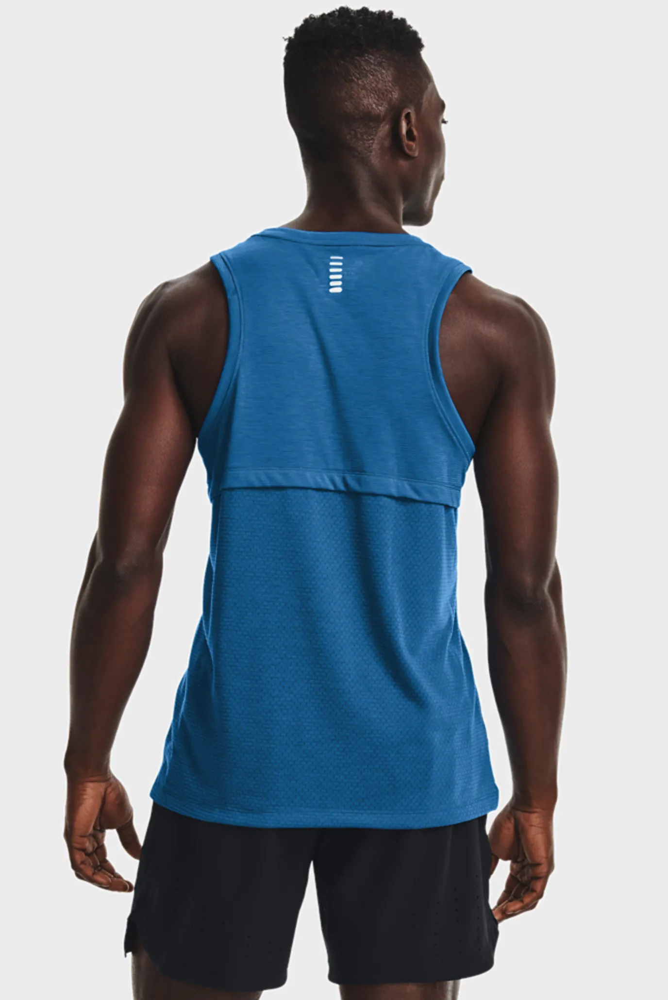 Мужская синяя майка UA STREAKER SINGLET 9