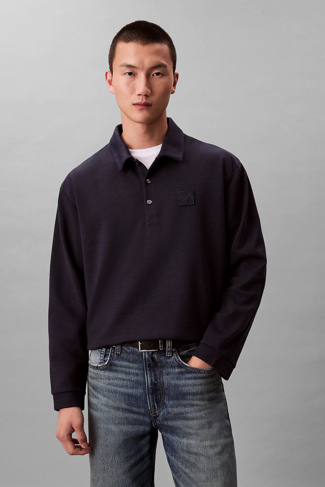 Поло с длинным рукавом LS Stretch Wool Blend Interlock 4