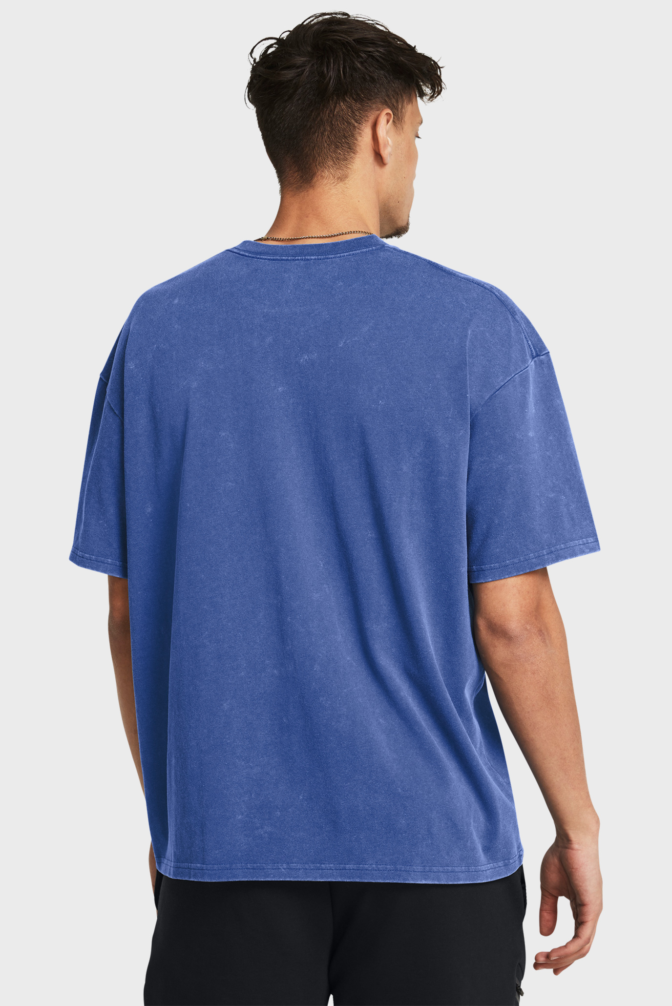 Мужская синяя футболка UA M HW OS LOGO WASH SS 2