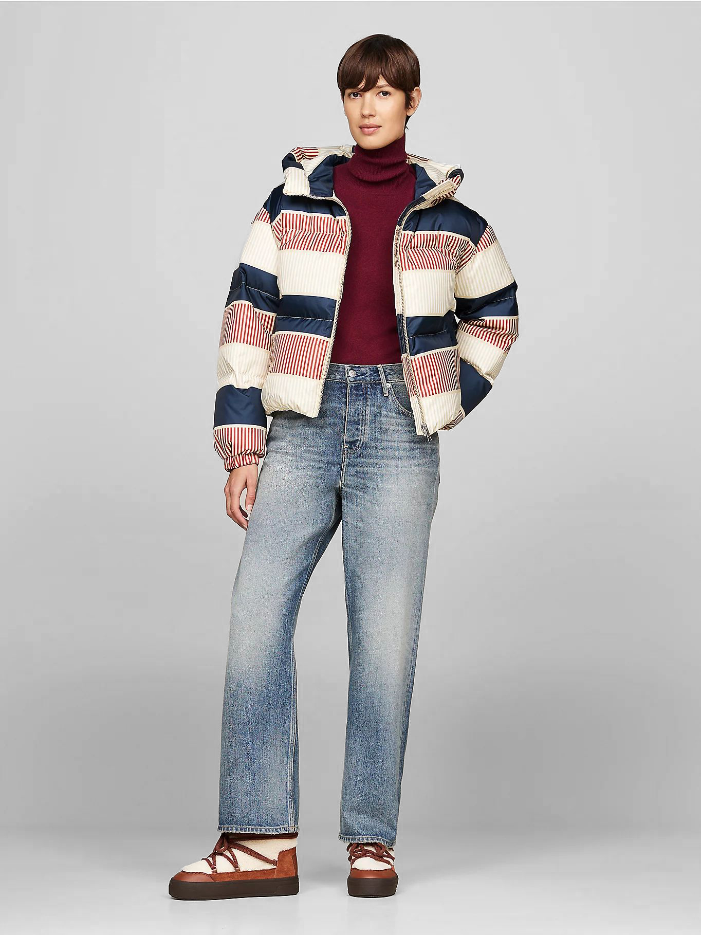 Ботинки LACE-UP FAUX SHEARLING SNOWBOOT 7