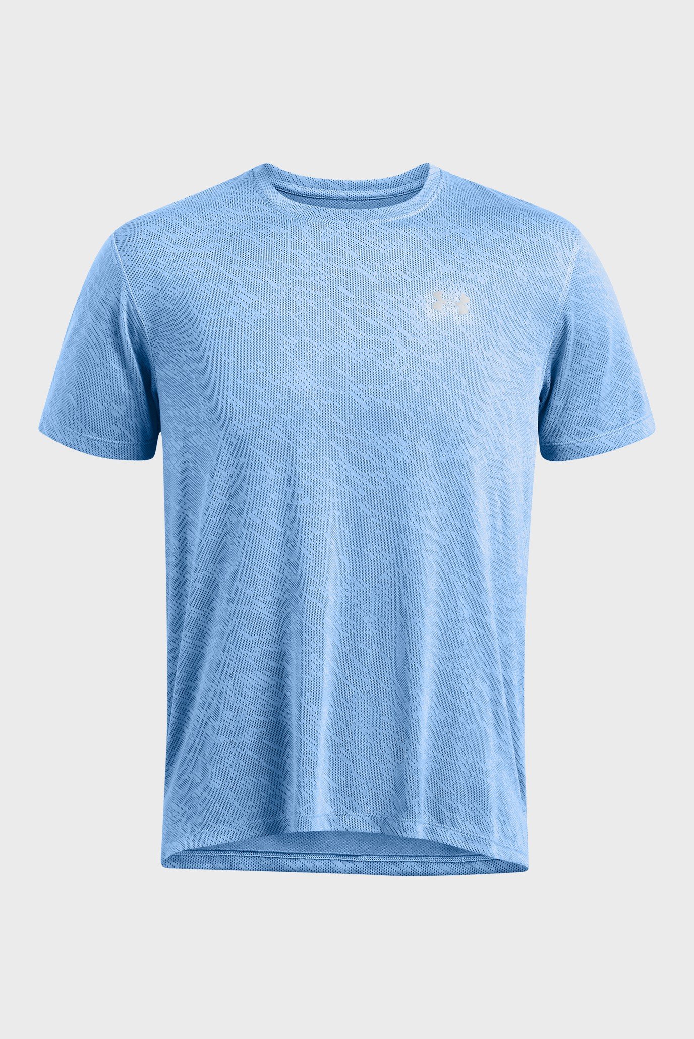 Мужская голубая футболка UA LAUNCH CAMO SHORTSLEEVE 3