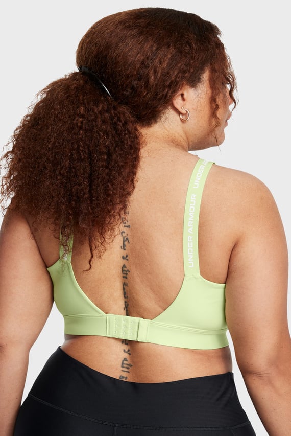 Женский салатовый топ UA Infinity High 2.0 Bra