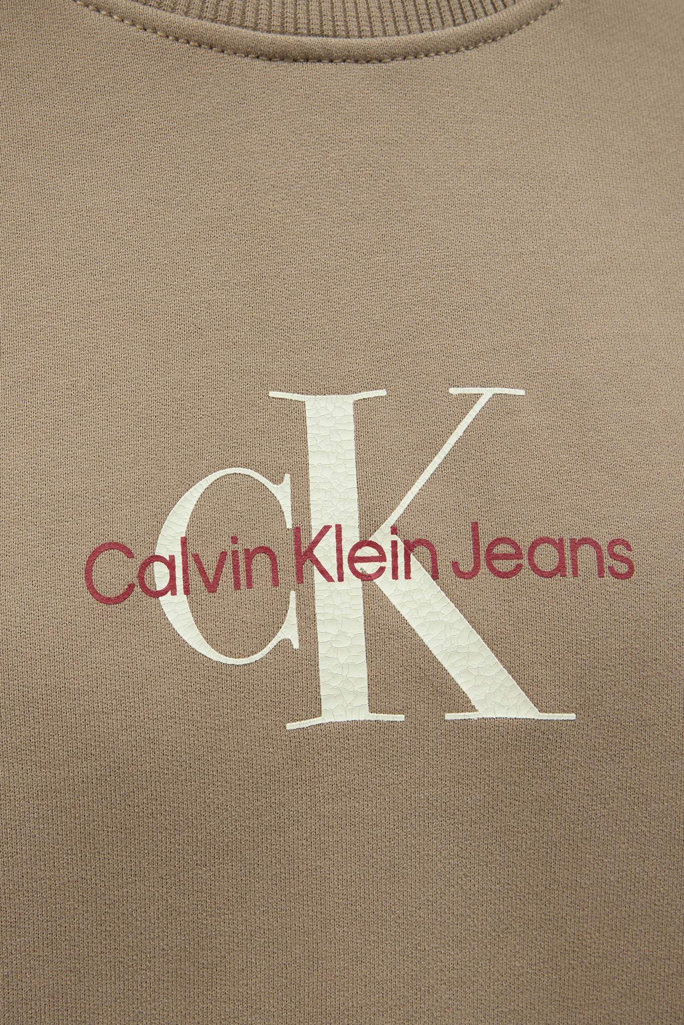 Женский бежевый свитшот TEXTURED MONOLOGO 3