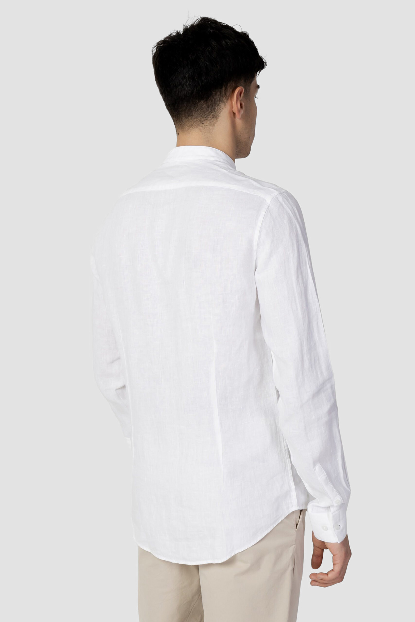 Рубашка LINEN STANDUP COLLAR SLIM SHIRT 2