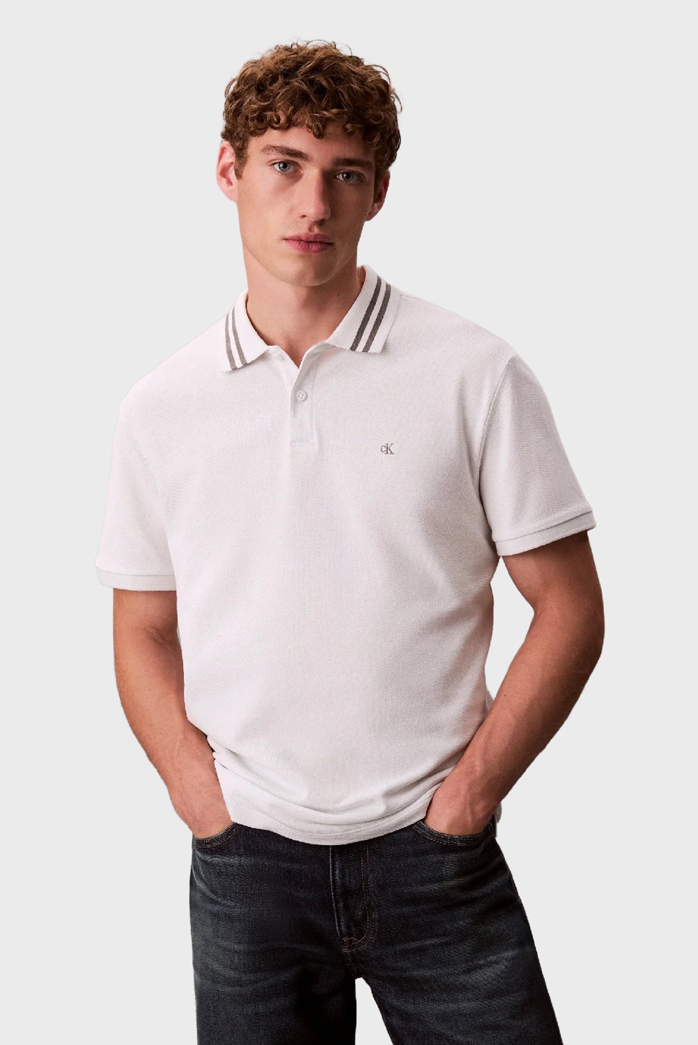 Поло SS MONOGRAM PIQUE TIPPED POLO 1